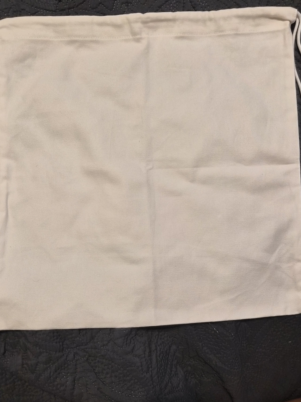 Authentic Loewe Natural Canvas Drawstring Dust Bag 16.5" x 17"